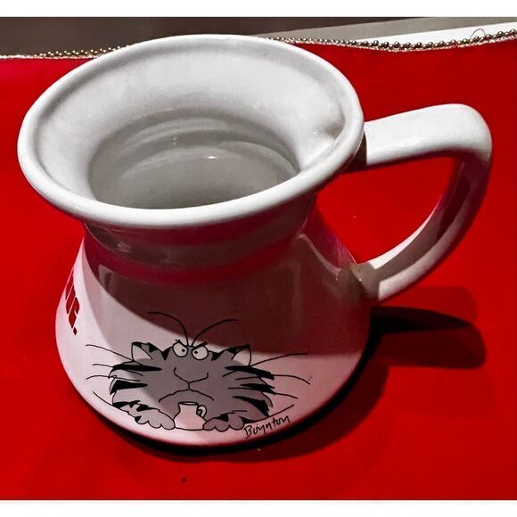1980s Sandra Boynton Coffee Cup Claude Cat; paws off My Mug, Non Spill - Picture 2 of 7